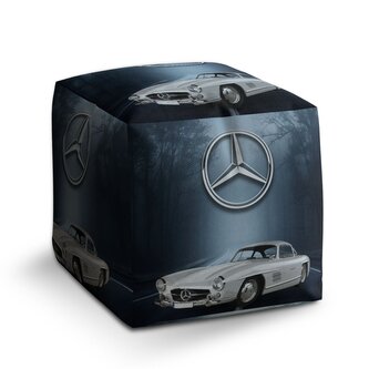 Taburet Cube Mercedes-Benz 300 SL V lese: 40x40x40 cm