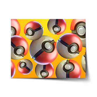 Plakát Pokemon ball Pattern: 60x40 cm