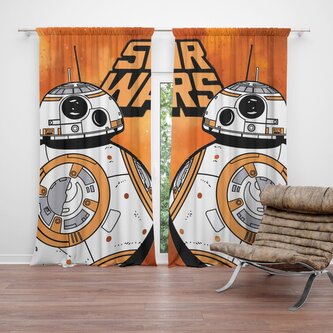 Závěs Star Wars Ohnivé pozadí: 2ks 140x250cm Závěs Star Wars Ohnivé pozadí: 2ks 140x250cm