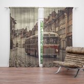 Závěs Historický autobus: 2ks 140x250cm