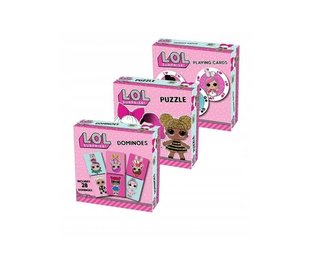 LOL karty + puzzle + domino