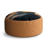 Taburet Circle Válečná loď v rozbouřených vodách: 38x48 cm