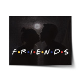Plakát Seriál přátelé FRIENDS Polibek: 60x40 cm