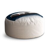 Taburet Circle Nissan GTR 35 Modrý: 38x48 cm