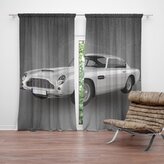 Závěs Aston Martin Tmavé pozadí: 2ks 140x250cm