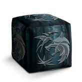 Taburet Cube Zaklínač V lese: 40x40x40 cm