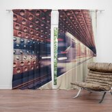 Závěs Metro v barevné stanici: 2ks 140x250cm