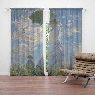 Závěs Dáma se slunečníkem - Claude Monet: 2ks 140x250cm Závěs Dáma se slunečníkem - Claude Monet: 2ks 140x250cm