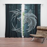 Závěs Zaklínač V lese: 2ks 140x250cm