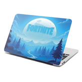 Samolepka na notebook FORTNITE Modré údolí s měsícem: 38x26 cm