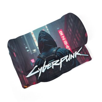 Deka Cyberpunk 2077 Pohled do města: 150x120 cm Deka Cyberpunk 2077 Pohled do města: 150x120 cm