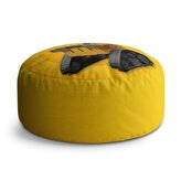 Taburet Circle Wall-E robot Žlutý: 38x48 cm