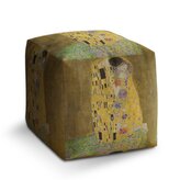 Taburet Cube Polibek - Gustav Klimt: 40x40x40 cm