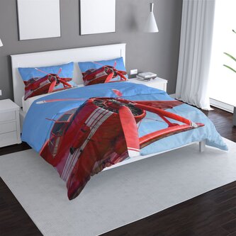 Povlečení Červené letadlo: 140x220 / 90x70 Povlečení Červené letadlo: 140x220 / 90x70