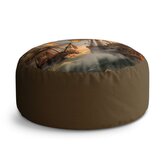 Taburet Circle Plachetnice ve vlnách: 38x48 cm