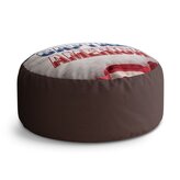 Taburet Circle Kapitán Amerika Vlajka: 38x48 cm