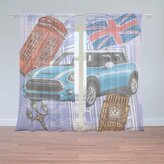 Záclony Mini sedan Londýn: 2ks 150x250cm