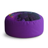 Taburet Circle Iron Man Helma na fialové: 38x48 cm