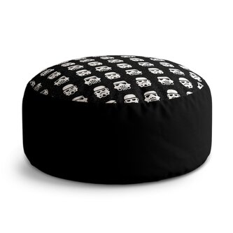Taburet Circle Star Wars Stormtrooper Pattern: 38x48 cm