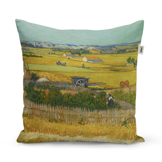 Polštář Sklizeň - Vincent van Gogh: 50x50 cm