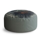 Taburet Circle Letadlo v bouři: 38x48 cm