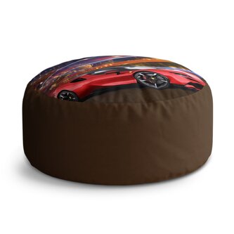 Taburet Circle Ferrari na ulici: 38x48 cm