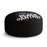 Taburet Circle BLACK PANTHER Scrape: 38x48 cm