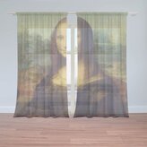 Záclony Mona Lisa - Leonardo da Vinci: 2ks 150x250cm