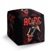 Taburet Cube ACDC Kytarista: 40x40x40 cm