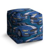 Taburet Cube Mustang Pattern: 40x40x40 cm