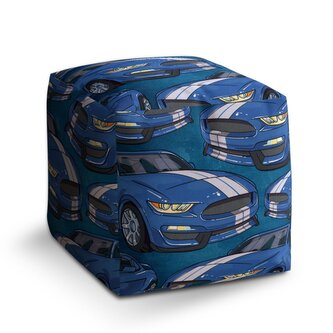 Taburet Cube Mustang Pattern: 40x40x40 cm