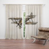 Závěs Historický dvouplošník Vintage: 2ks 140x250cm