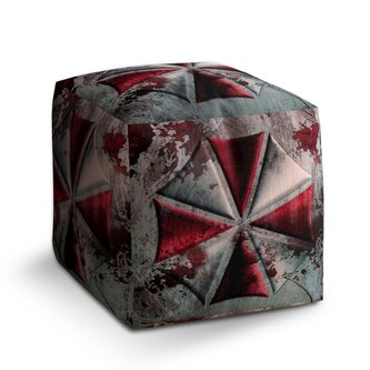 Taburet Cube Resident Evil Umbrella Corporation Steel: 40x40x40 cm Taburet Cube Resident Evil Umbrella Corporation Steel: 40x40x40 cm