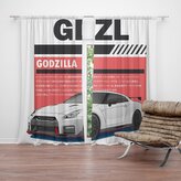 Závěs Nissan GTR 35 Godzilla: 2ks 140x250cm