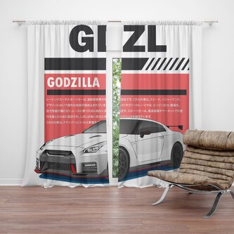 Závěs Nissan GTR 35 Godzilla: 2ks 140x250cm Závěs Nissan GTR 35 Godzilla: 2ks 140x250cm