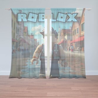 Záclony ROBLOX Město: 2ks 150x250cm Záclony ROBLOX Město: 2ks 150x250cm
