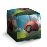 Taburet Cube Pokemon ball Krajina: 40x40x40 cm