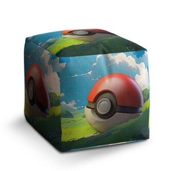Taburet Cube Pokemon ball Krajina: 40x40x40 cm Taburet Cube Pokemon ball Krajina: 40x40x40 cm