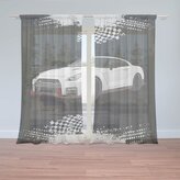 Záclony Nissan GTR 35 Černý: 2ks 150x250cm