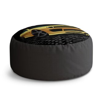 Taburet Circle Chevrolet Camaro Puntíky: 38x48 cm