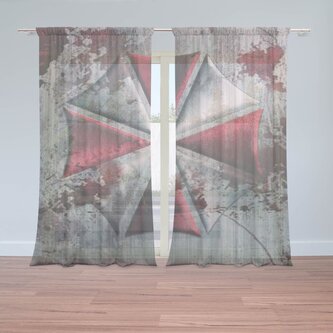 Záclony Resident Evil Umbrella Corporation Steel: 2ks 150x250cm Záclony Resident Evil Umbrella Corporation Steel: 2ks 150x250cm
