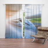 Závěs Rychlovlak projíždějící nádražím: 2ks 140x250cm