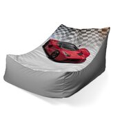 Dětský sedací vak Lounge Ferrari Závodní vlajka: 80 x 95 x 50 cm