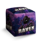 Taburet Cube FORTNITE RAVEN Steampunk město: 40x40x40 cm
