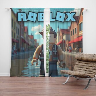 Závěs ROBLOX Město: 2ks 140x250cm