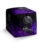 Taburet Cube BLACK PANTHER Fialová luminescence: 40x40x40 cm