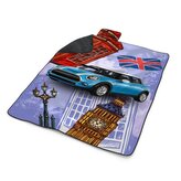 Plážová deka Mini sedan Londýn: 200x140 cm