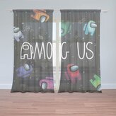 Záclony AMONG US Levitující ve vesmíru: 2ks 150x250cm