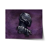 Plakát BLACK PANTHER z profilu Fialový mlhavý: 60x40 cm