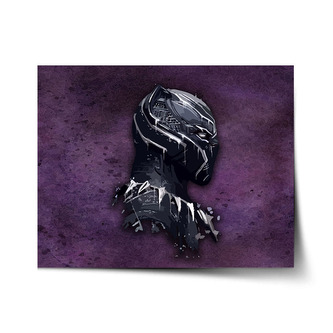 Plakát BLACK PANTHER z profilu Fialový mlhavý: 60x40 cm